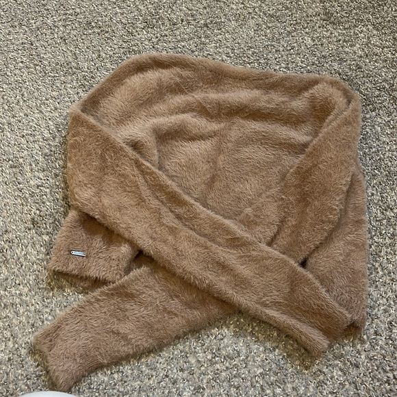 Hollister cropped cardigan brown/ beige - Picture 6 of 6